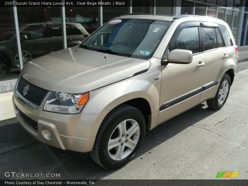 Clear Beige Metallic / Black 2007 Suzuki Grand Vitara Luxury 4x4