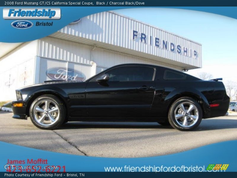Black / Charcoal Black/Dove 2008 Ford Mustang GT/CS California Special Coupe
