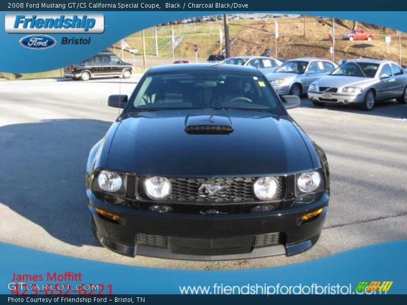 Black / Charcoal Black/Dove 2008 Ford Mustang GT/CS California Special Coupe