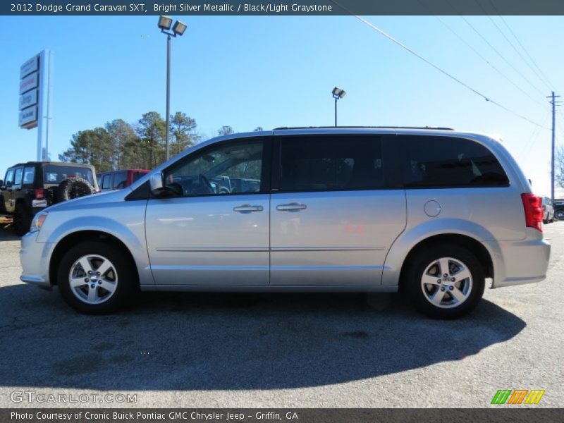 Bright Silver Metallic / Black/Light Graystone 2012 Dodge Grand Caravan SXT
