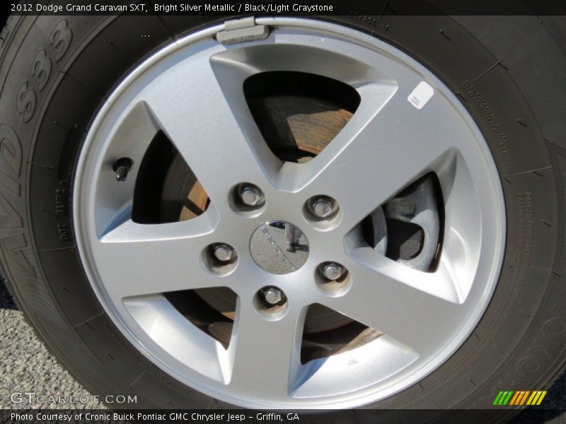Bright Silver Metallic / Black/Light Graystone 2012 Dodge Grand Caravan SXT