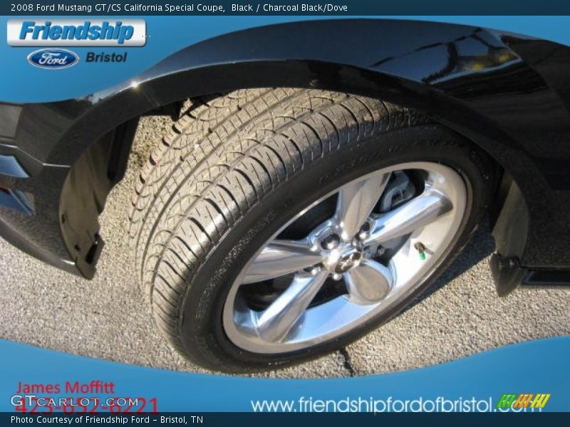 Black / Charcoal Black/Dove 2008 Ford Mustang GT/CS California Special Coupe