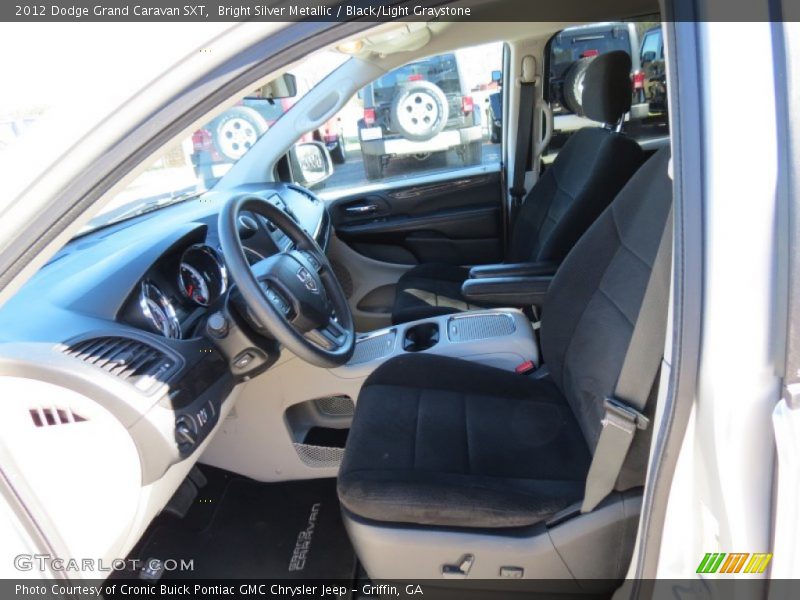 Bright Silver Metallic / Black/Light Graystone 2012 Dodge Grand Caravan SXT