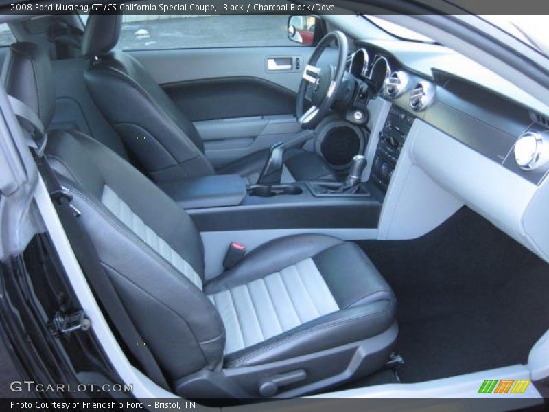 Black / Charcoal Black/Dove 2008 Ford Mustang GT/CS California Special Coupe