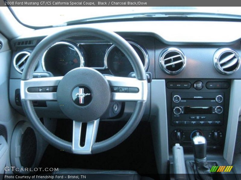 Black / Charcoal Black/Dove 2008 Ford Mustang GT/CS California Special Coupe
