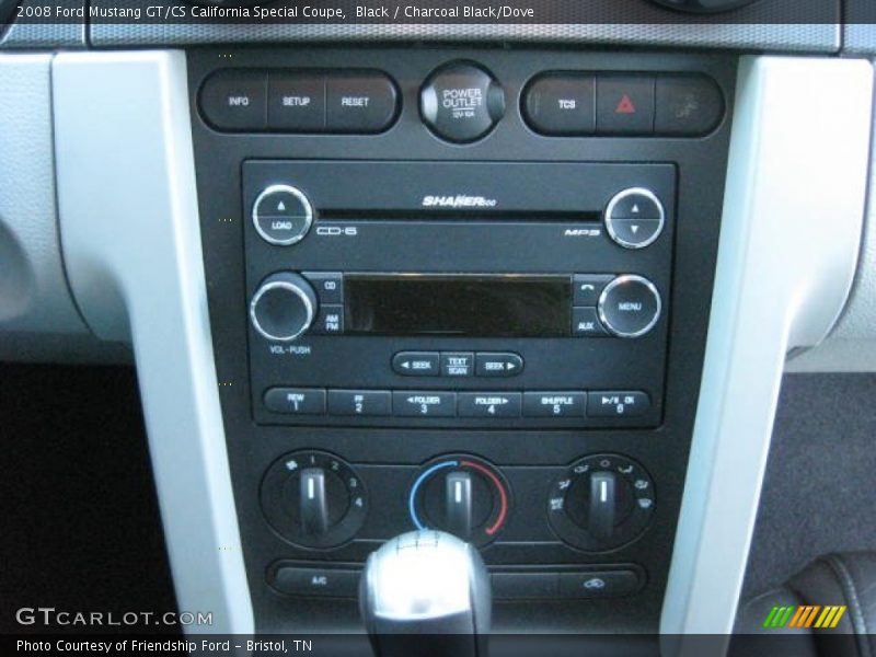 Black / Charcoal Black/Dove 2008 Ford Mustang GT/CS California Special Coupe