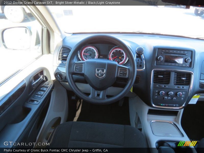 Bright Silver Metallic / Black/Light Graystone 2012 Dodge Grand Caravan SXT