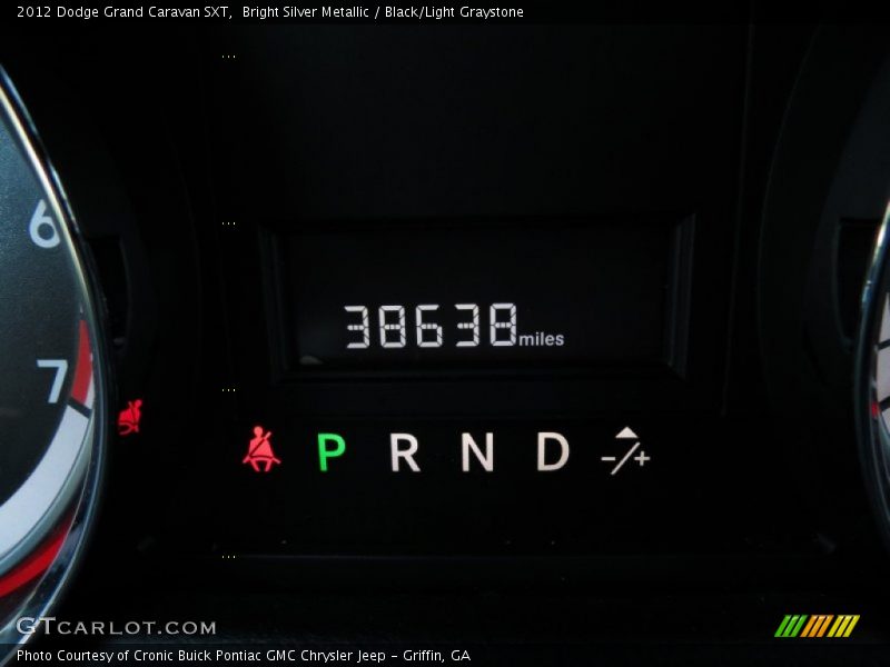 Bright Silver Metallic / Black/Light Graystone 2012 Dodge Grand Caravan SXT