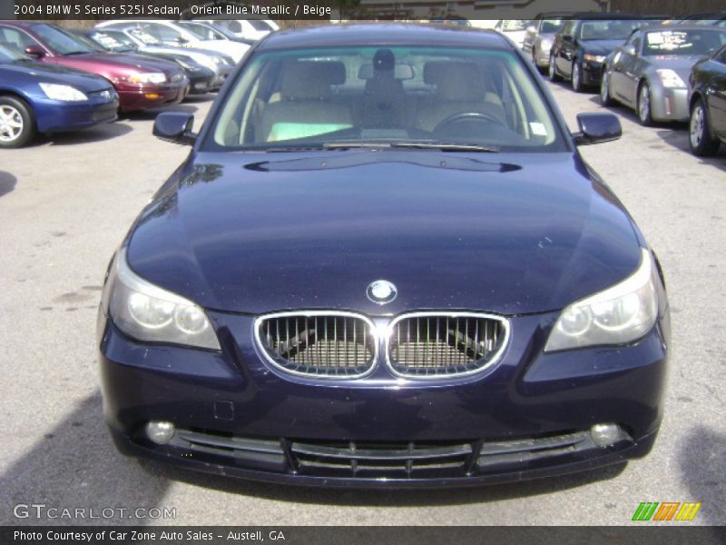 Orient Blue Metallic / Beige 2004 BMW 5 Series 525i Sedan