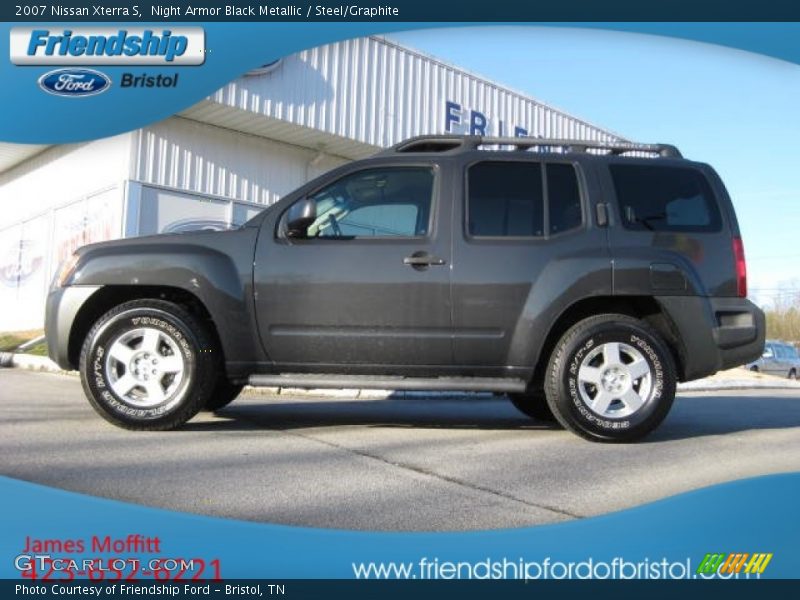 Night Armor Black Metallic / Steel/Graphite 2007 Nissan Xterra S