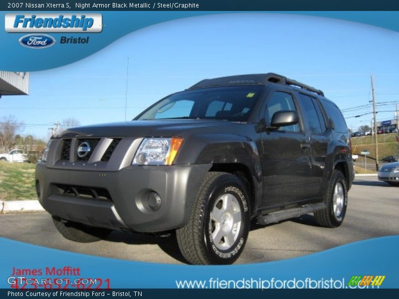 Night Armor Black Metallic / Steel/Graphite 2007 Nissan Xterra S