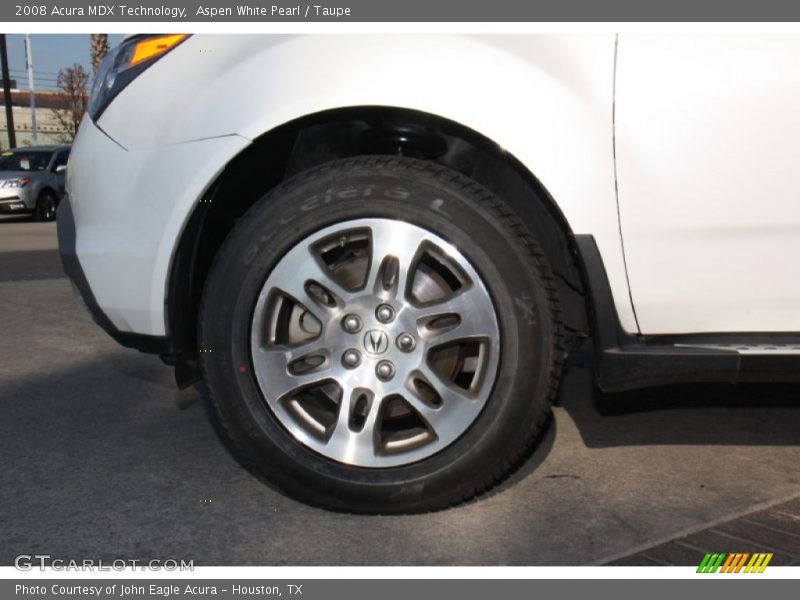 Aspen White Pearl / Taupe 2008 Acura MDX Technology