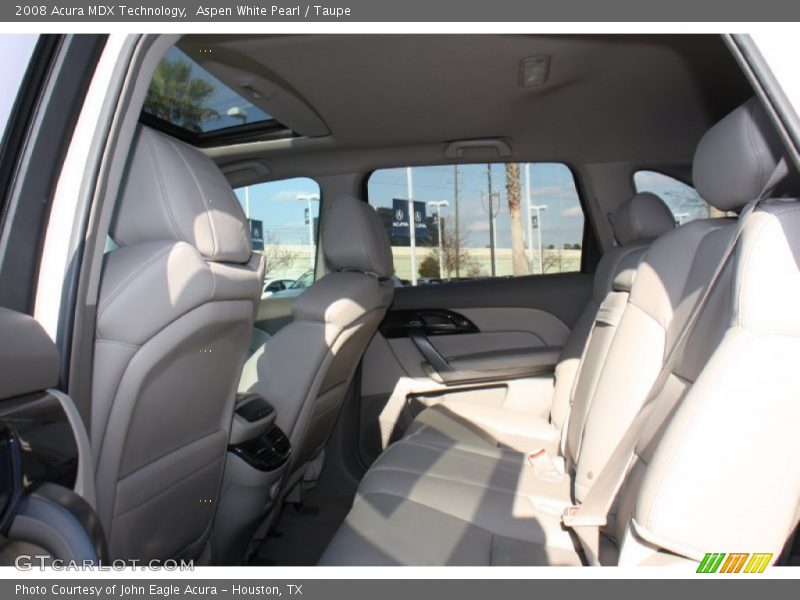 Aspen White Pearl / Taupe 2008 Acura MDX Technology
