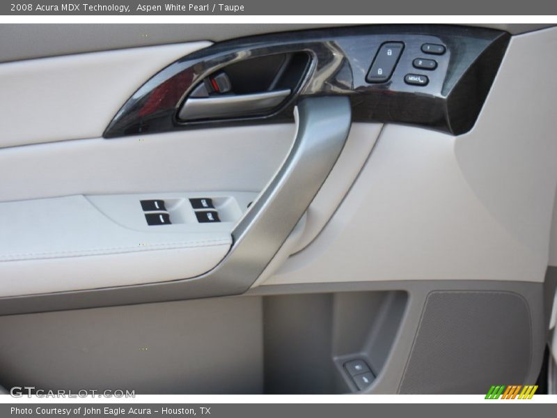Aspen White Pearl / Taupe 2008 Acura MDX Technology