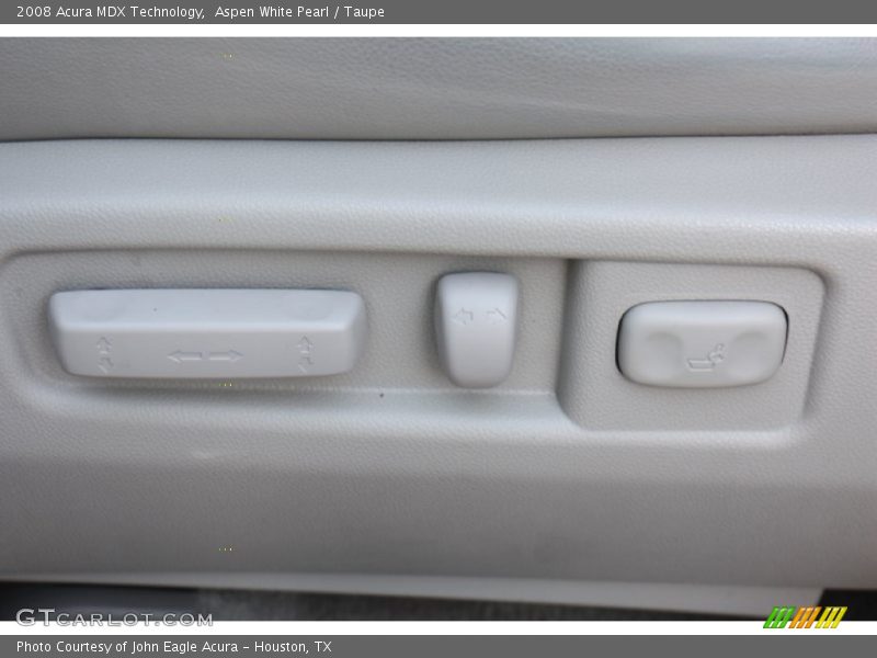 Aspen White Pearl / Taupe 2008 Acura MDX Technology