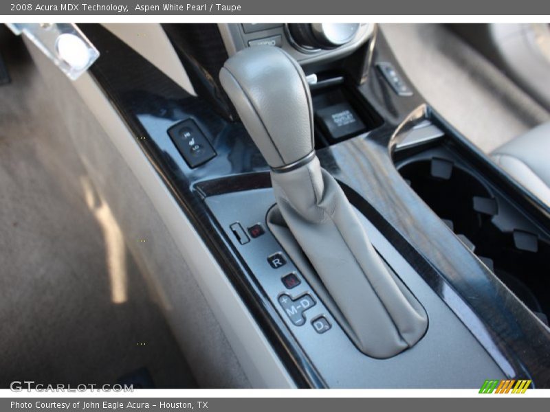 Aspen White Pearl / Taupe 2008 Acura MDX Technology