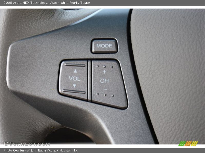 Aspen White Pearl / Taupe 2008 Acura MDX Technology