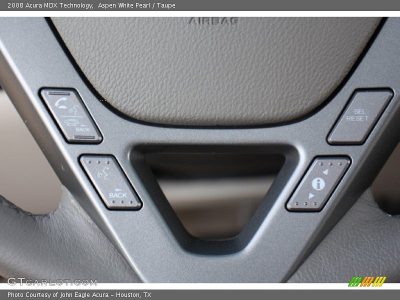 Aspen White Pearl / Taupe 2008 Acura MDX Technology