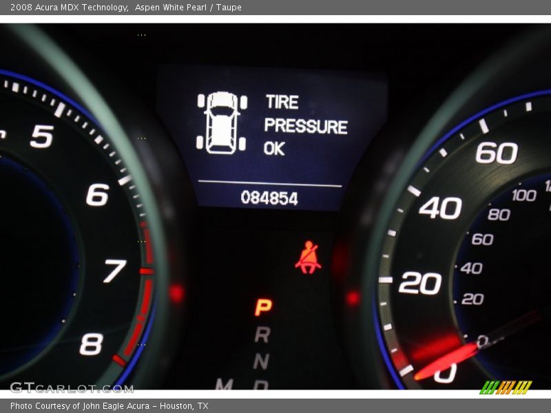 Aspen White Pearl / Taupe 2008 Acura MDX Technology