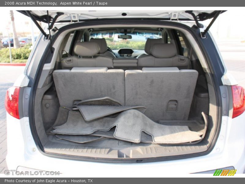 Aspen White Pearl / Taupe 2008 Acura MDX Technology