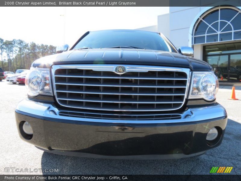 Brilliant Black Crystal Pearl / Light Graystone 2008 Chrysler Aspen Limited