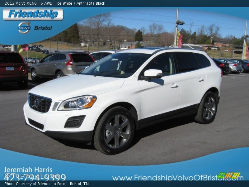 Ice White / Anthracite Black 2013 Volvo XC60 T6 AWD