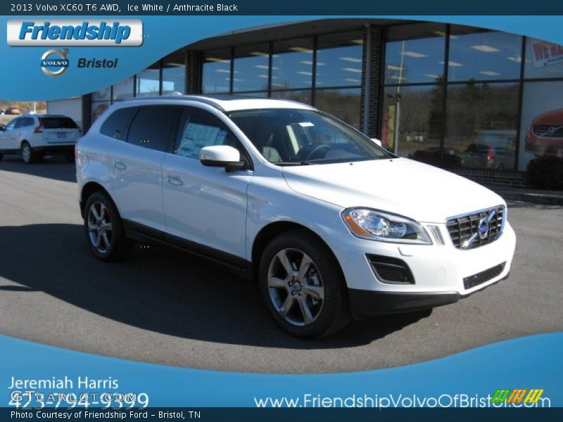 Ice White / Anthracite Black 2013 Volvo XC60 T6 AWD