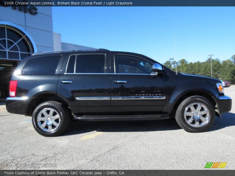 Brilliant Black Crystal Pearl / Light Graystone 2008 Chrysler Aspen Limited