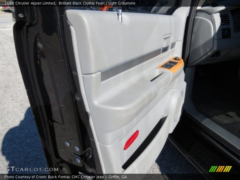 Brilliant Black Crystal Pearl / Light Graystone 2008 Chrysler Aspen Limited