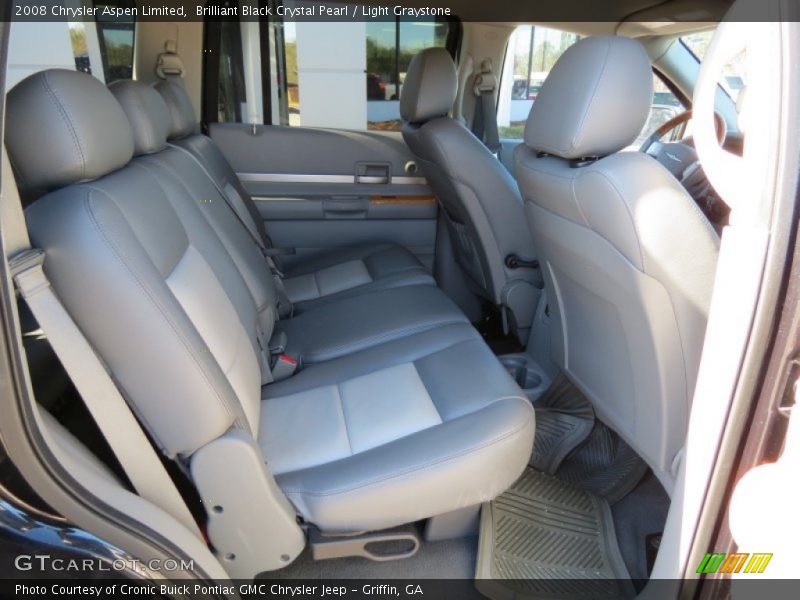 Brilliant Black Crystal Pearl / Light Graystone 2008 Chrysler Aspen Limited