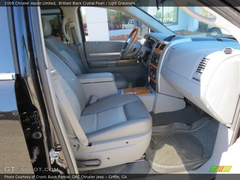 Brilliant Black Crystal Pearl / Light Graystone 2008 Chrysler Aspen Limited