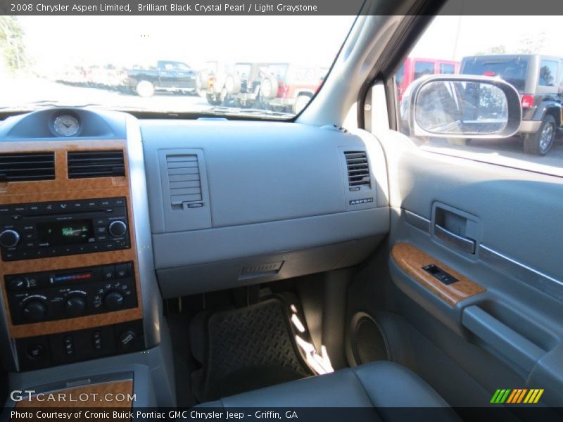 Brilliant Black Crystal Pearl / Light Graystone 2008 Chrysler Aspen Limited