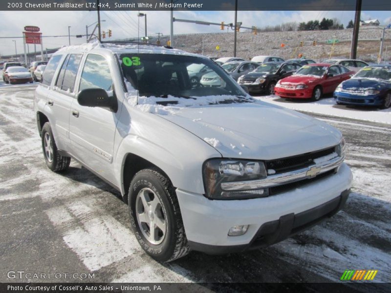 Summit White / Medium Pewter 2003 Chevrolet TrailBlazer LTZ 4x4