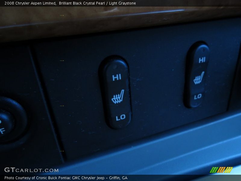 Brilliant Black Crystal Pearl / Light Graystone 2008 Chrysler Aspen Limited
