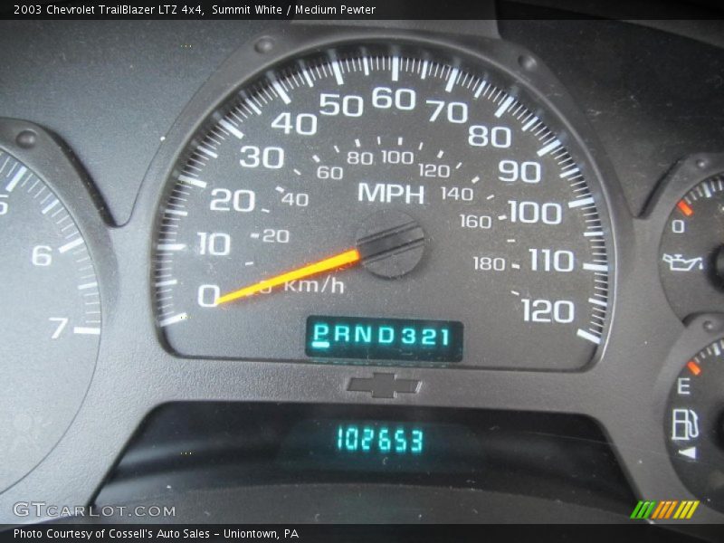 Summit White / Medium Pewter 2003 Chevrolet TrailBlazer LTZ 4x4
