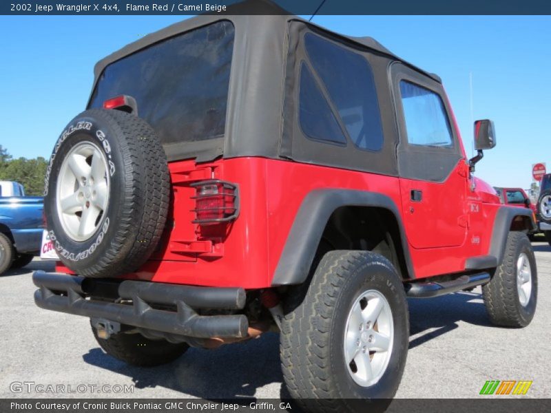 Flame Red / Camel Beige 2002 Jeep Wrangler X 4x4