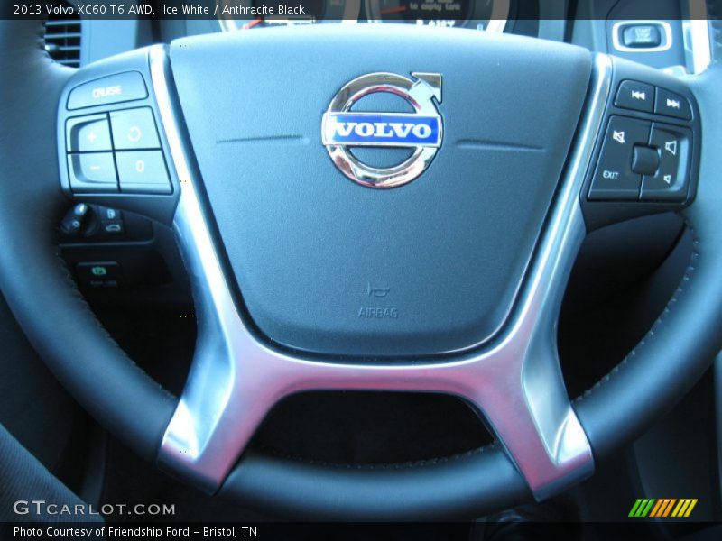 Ice White / Anthracite Black 2013 Volvo XC60 T6 AWD
