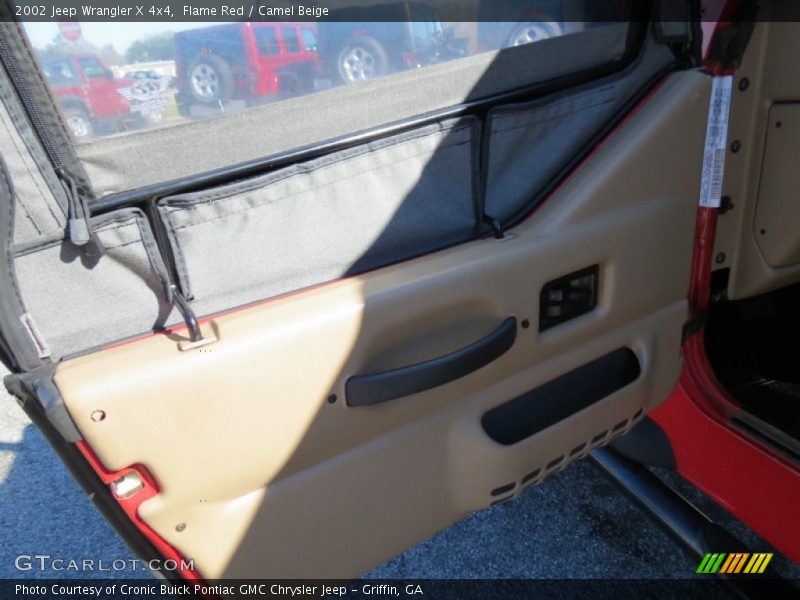 Flame Red / Camel Beige 2002 Jeep Wrangler X 4x4