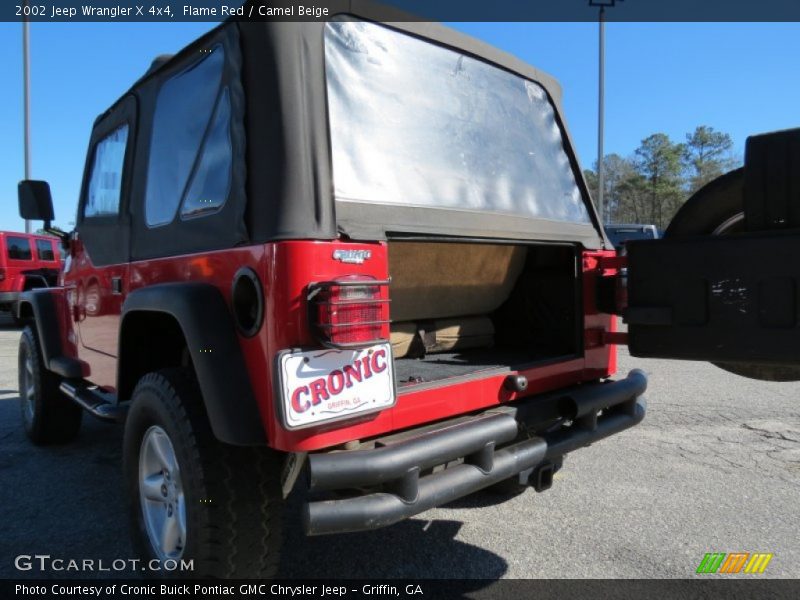 Flame Red / Camel Beige 2002 Jeep Wrangler X 4x4