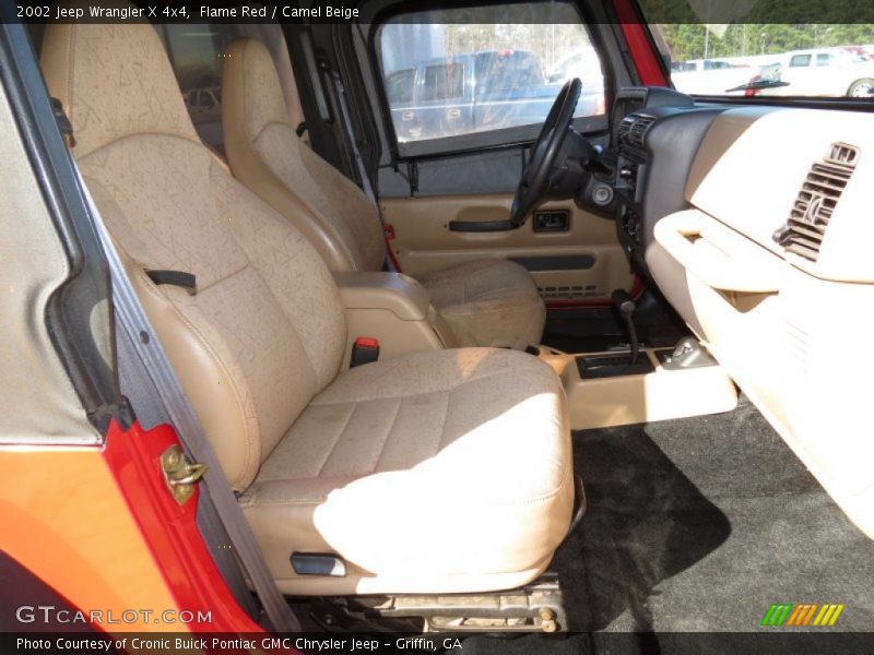Flame Red / Camel Beige 2002 Jeep Wrangler X 4x4