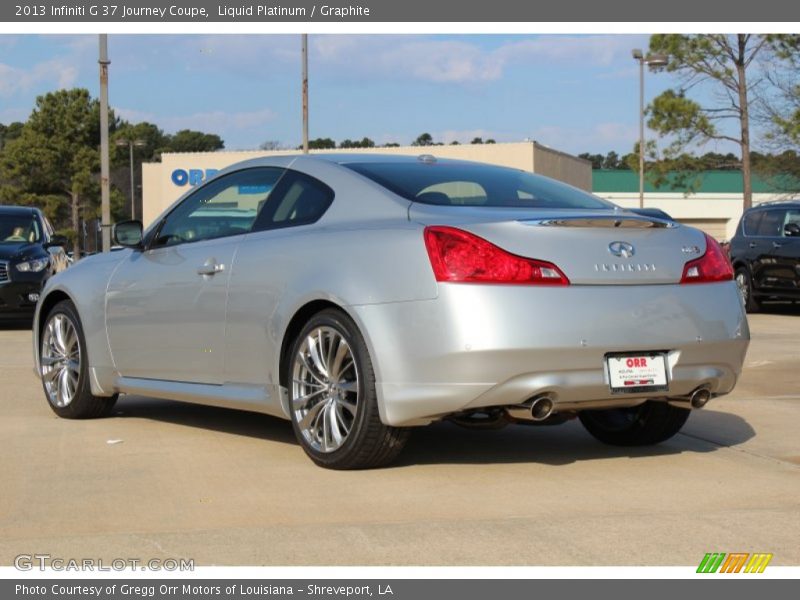 Liquid Platinum / Graphite 2013 Infiniti G 37 Journey Coupe