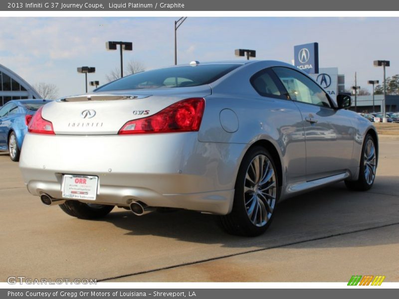Liquid Platinum / Graphite 2013 Infiniti G 37 Journey Coupe