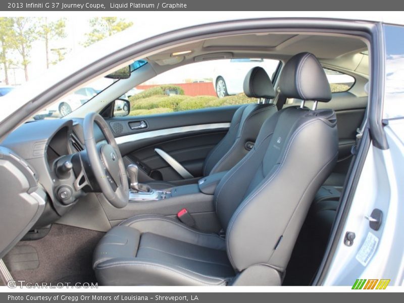 Front Seat of 2013 G 37 Journey Coupe