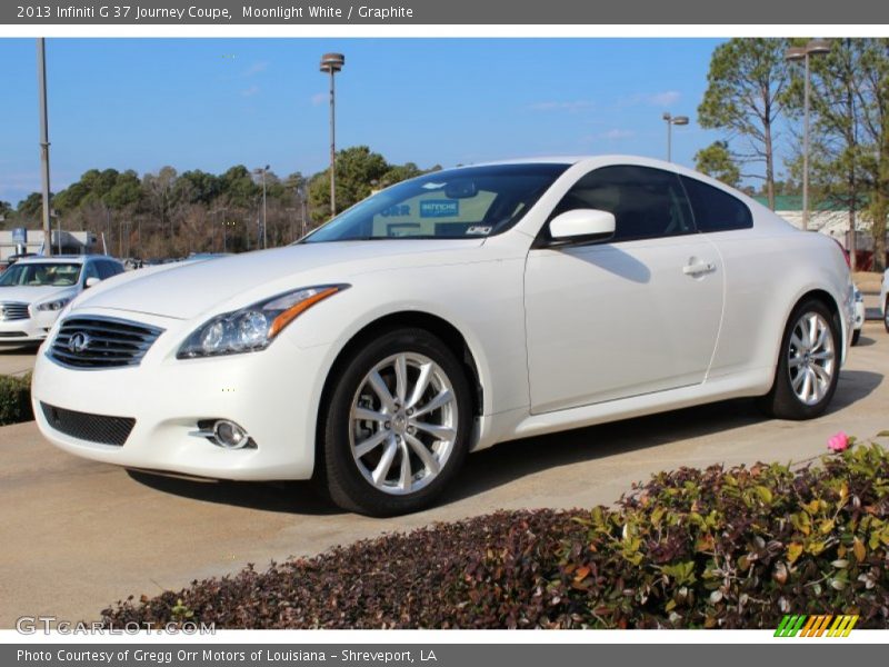 Moonlight White / Graphite 2013 Infiniti G 37 Journey Coupe