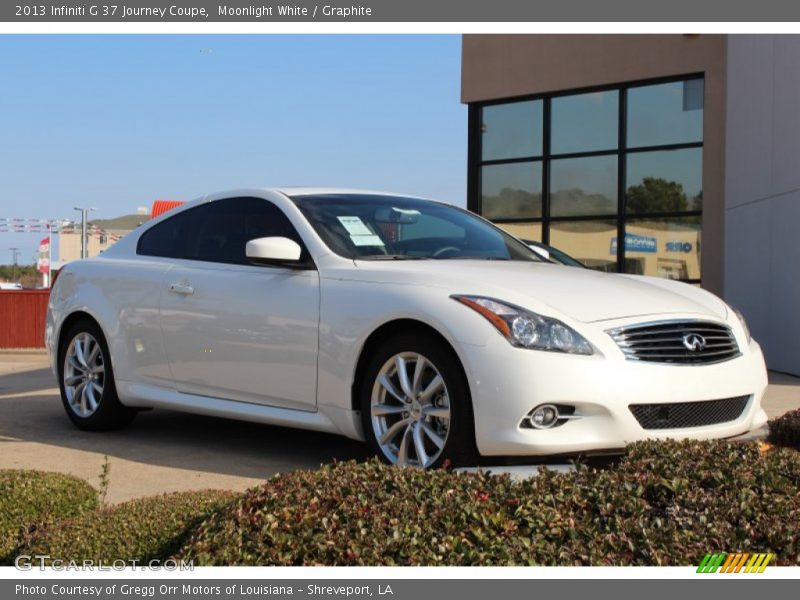 Moonlight White / Graphite 2013 Infiniti G 37 Journey Coupe