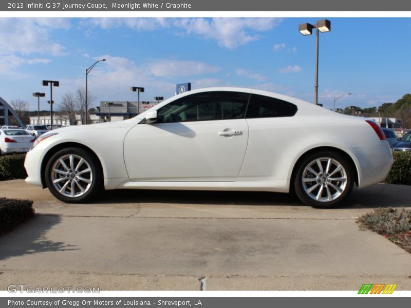 Moonlight White / Graphite 2013 Infiniti G 37 Journey Coupe