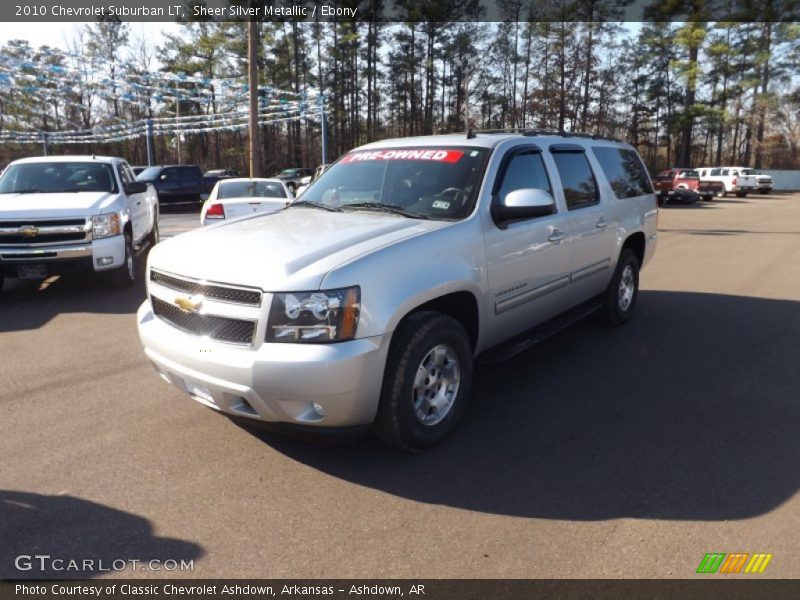 Sheer Silver Metallic / Ebony 2010 Chevrolet Suburban LT