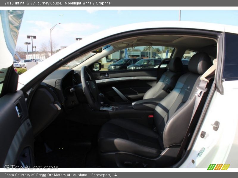 Moonlight White / Graphite 2013 Infiniti G 37 Journey Coupe