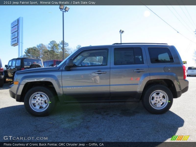 Mineral Gray Metallic / Dark Slate Gray 2013 Jeep Patriot Sport