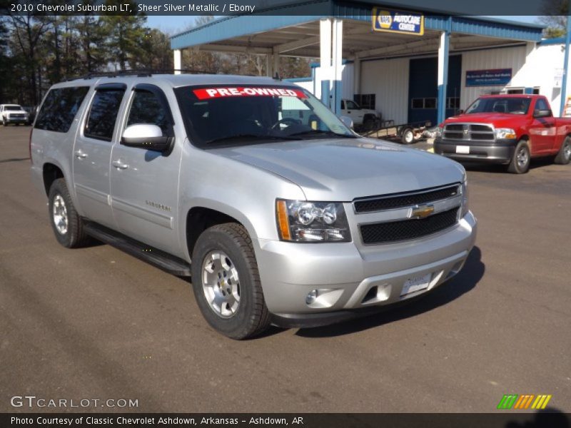 Sheer Silver Metallic / Ebony 2010 Chevrolet Suburban LT